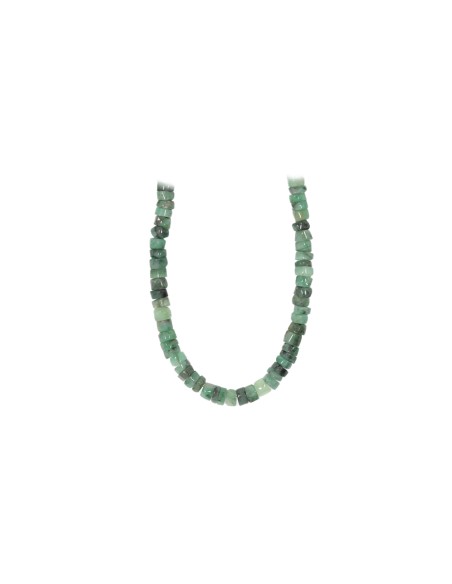 Kette - Smaragd, ca. 4-5 mm
Scheiben, Länge ca. 45 cm,
mit 925er Silberverschluss,
Brasilien