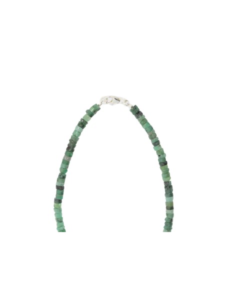 Kette - Smaragd, ca. 4-5 mm
Scheiben, Länge ca. 45 cm,
mit 925er Silberverschluss,
Brasilien