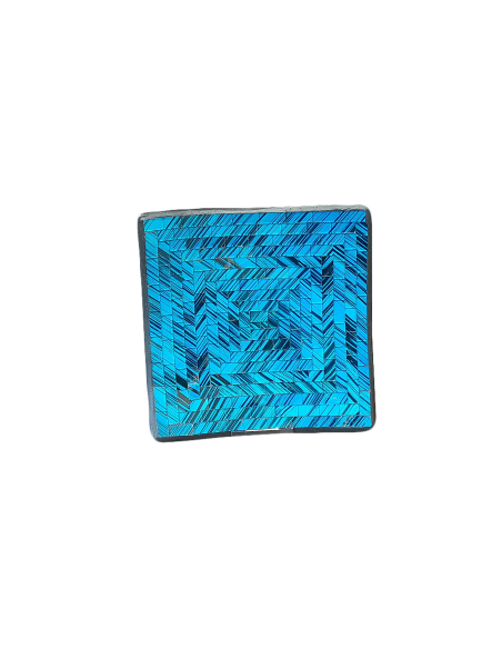 Terrakottaschale
mit Glassteinchen, blau,  quadratisch
Größen ca. 20 / 30 cm
Indonesien