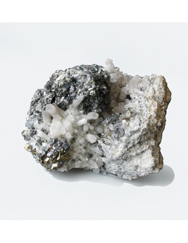 Einzelstück "Pyrit und andere Sulfide mit Bergkristall" - 13 kg