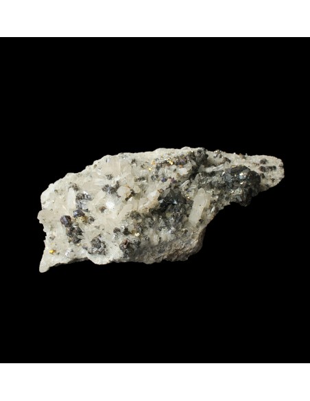 Einzelstück "Pyrit und andere Sulfide mit Bergkristall und Tetraedrit" - 3,8 kg