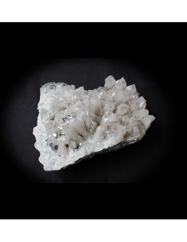 Einzelstück "Pyrit und andere Sulfide mit Bergkristall" - 5,6 kg, ca. 27x27x11 cm Indonesien