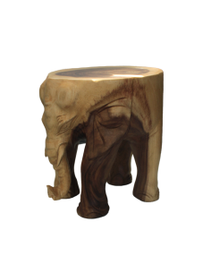 Hocker "Elefant" Höhe ca. 40 cm
Ø ca. 35 cm
Gewicht ca. 20 kg
Suarholz
Indonesien