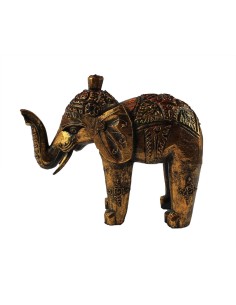 Elefant gold bemalt, ca. 22 cm